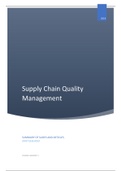 Supply Chain Quality Management Summary - Lectures and literature 2019
