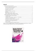 Thema 5 en 6: Qualitative Research Practice (Ritchie, 2e druk H9) en Cognitive Interviewing: A “How To” Guide (samenvatting)