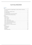 Complete samenvattingen van jaar 2 Gezondheidswetenschappen (Blok 1 t/m 6)