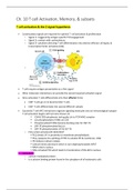 Ch. 10 T cell Activation, Memory, & subsets
