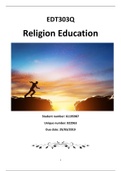 EDT303Q RELIGION EDUCATION