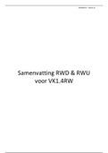 Samenvatting Rekenen-Wiskunde (RWD & RWU) voor VK1.4RW