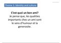 A* Example Questions and Answers for the Speaking Exam for GCSE Edexcel French 