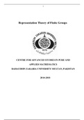 Basics of Representation Theory of finite Groups