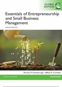 Essentials of Entrepreneurship and Small Business Mangement