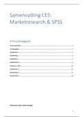Samenvatting CE5 Marketingresearch en SPSS voor deeltoets 1
