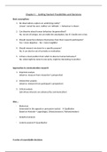 Research Methodology I Summary - Radboud University, IBC, Year 1