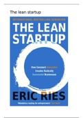 Samenvatting -The Lean Startup-