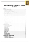 Hele Samenvatting boek: Communicatie Strategie Wil Michels (3e druk)