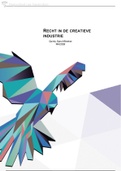 Recht in de creatieve industrie samenvatting boek - Creative Business jaar 2.