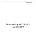 Samenvatting Rekenen-Wiskunde (RWD & RWU) voor VK2.1RW