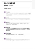 Business Processes Chapters 1 to 7 and 11