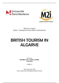 Mémoire : British tourism in Algarve