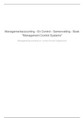 Samenvatting Management Control Systems