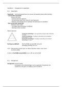 Management & Organisatie (Bedrijfseconomie) VWO 6 - Samenvatting Hoofdstuk 1, 2 en 3