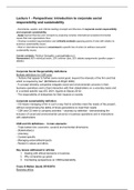 All lecture notes Business Strategy & Sustainability
