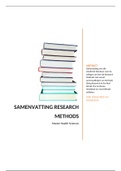 Samenvatting Research Methods Health Sciences