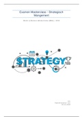 MBA - Strategisch Management - Onderzoek - cijfer 6