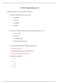 NR 283 Pathophysiology Quiz 4 / NR283 Quiz 4 (2019,Latest ): Chamberlain College of Nursing (Verified Answers by GOLD rated Expert, Download to Score A)