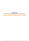 Samenvatting FAT Nyenrode 2020