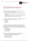 psychology 10004 exam revision questions & answers