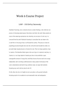 LAWS 310 Week 6 Course Project_Complete solution devry university