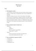 Chamberlain NR511 Final Exam Study Guide (Latest)