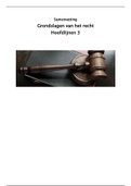 Uitgebreide samenvatting - Grondslagen van het recht - Hoofdlijnen 3