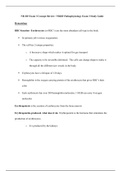 NR283 Pathophysiology Exam 3 Study Guide (Latest): Pathophysiology: Chamberlain College of Nursing (This is the latest version, download to score A)