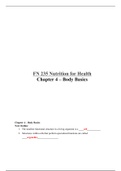 Nutrition for Health- FN235 Unit 4 Outline Study Guide & Notes - Graded A - SEMO - Nutrition, Dietetics, Food Science