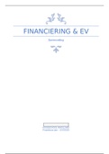 Financiering & EV samenvatting (alle BAES leerdoelen) +formuleblad! 