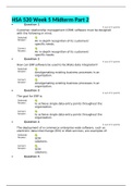 HSA 520 Week 5 Midterm Part 2, revised - all answers 100% correct, Strayer Uni.