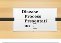NR 507 Week 6 Assignment; Recorded Disease Process PowerPoint-Diabetes