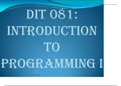 Introduction To Java Programing