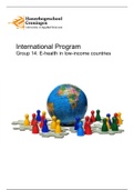 International Program e-health in low-income countries