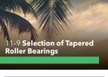 11–9 Selection of Tapered Roller Bearings