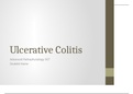 NR 507 Week 6 Assignment; Recorded Disease Process PowerPoint; Ulcerative Collitis.