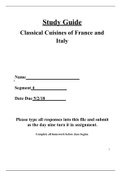 French and Italian Study Guide