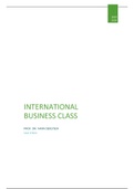 Summary of lesson book international business