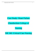 NR 340 Week 3 Case Study: Heart Failure WITH COMPLETE SOLUTIONS GRADE A