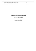 ECO 204 Final Paper Education and Income Inequality