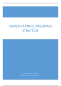 Samenvatting Exploring Strategy Nederlands! Op basis van 11e en 12e druk. Hoofstuk 1 t/m 16 (m.u.v. 10-14-15)