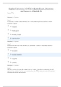 Kaplan University MN576 Midterm Exam. Questions and Answers. (Graded A)