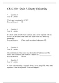 CSIS 330 - Quiz 5-Answer-3 Versions, Liberty University