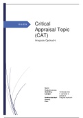 Critical Appraisal Topic (CAT)