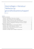 Hoorcolleges en uitgewerkte literatuur Reflectie op Gezondheidswetenschappen (GZW, jaar 2)