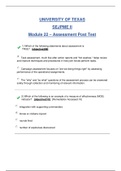 SEJPME II Module 22 Exam (New, 2020): Texas University ( Correct Q & A) (SATISFACTION GUARANTEED, Check Graded & Verified