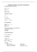 Samenvatting Wiskunde B Getal en ruimte Hoofdstuk 5 Machten, exponenten en logaritmen HAVO 4/5