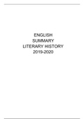 Literary history english