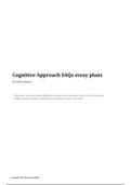 IB Psychology Cognitive Approach SAQs essay plans